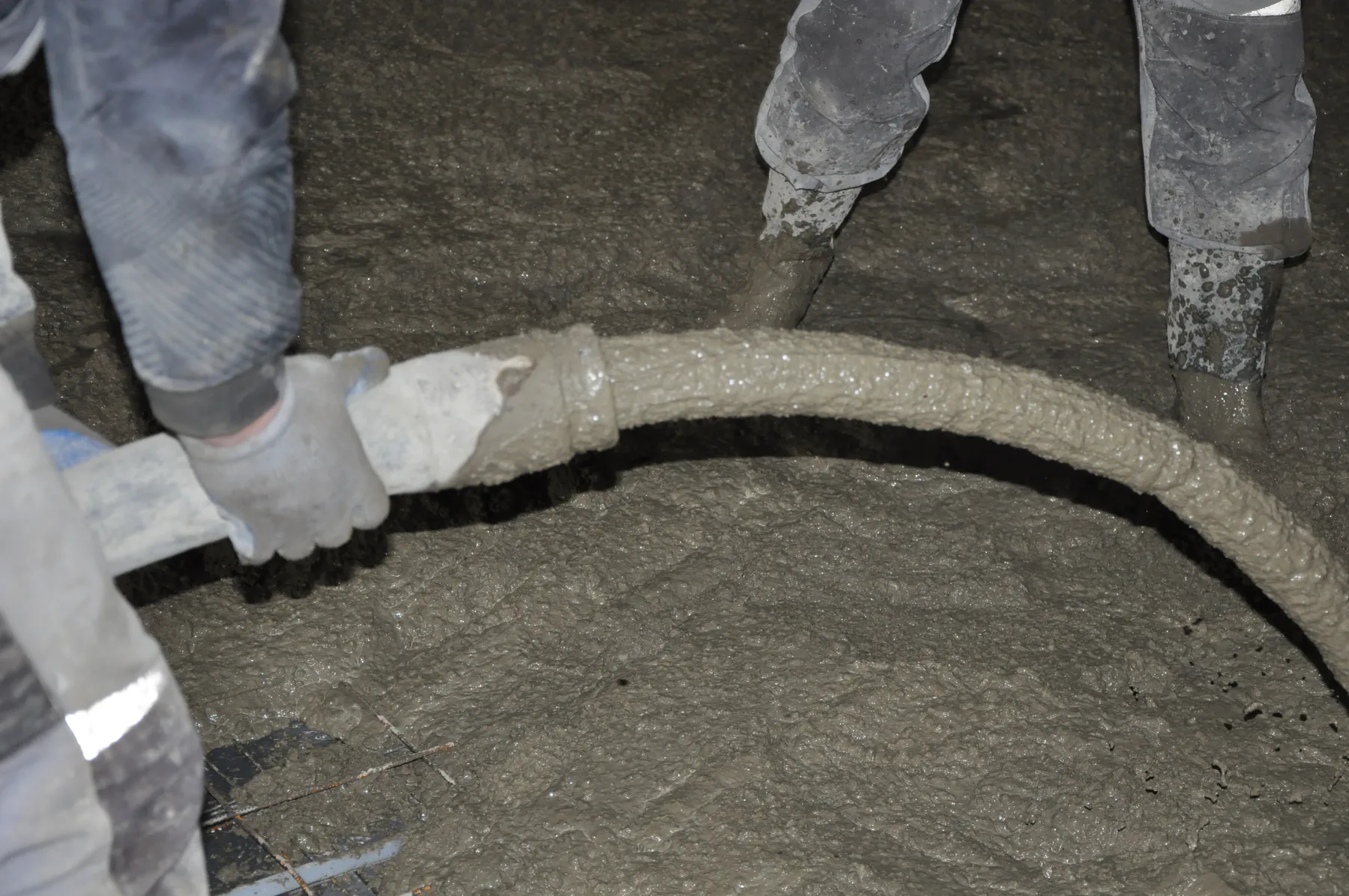 Betono liejimas per siurblio žarną